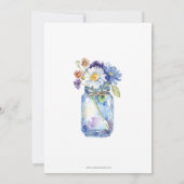 Watercolor Bloemen Moederdag Brunch Theepartij Kaart (Achterkant)