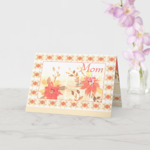 Watercolor Bloemen Moederdag Kaart