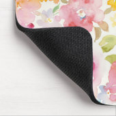 Watercolor Bloemen Muismat (Hoek)