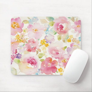 Watercolor Bloemen Muismat