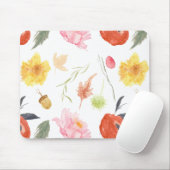 Watercolor Bloemen Muismat (Met muis)