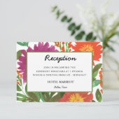 Watercolor Bloemen Ontvangstkaart Kaart (Staand voorkant)