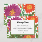 Watercolor Bloemen Ontvankaart Kaart (Voorkant / Achterkant)