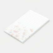 Watercolor Bloemen Ontwerp 3M Post-it® Notities Notes (Schuin)