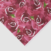 Watercolor Bloemen Paars Claret Tissuepapier (Detail)