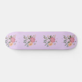 Watercolor bloemen persoonlijk skateboard (Horizontaal)