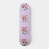 Watercolor bloemen persoonlijk skateboard (Voorkant)