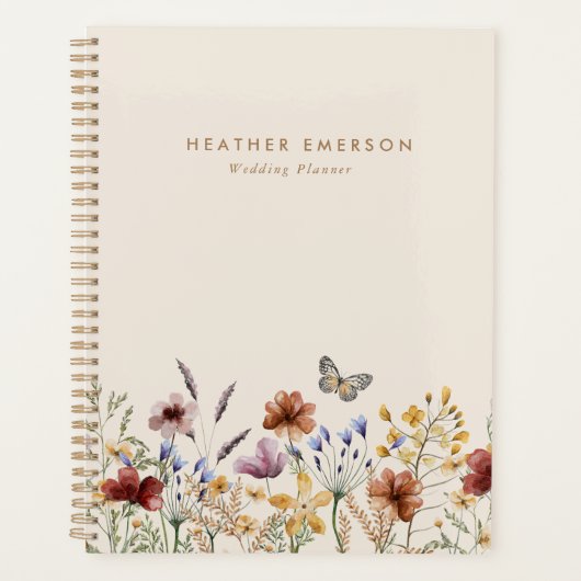 Watercolor Bloemen Planner (Voorkant)
