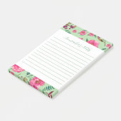 Watercolor Bloemen Post-it® Notes (Schuin)