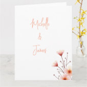Watercolor Bloemen Professioneel Trendy Kaart (Gele Bloem)