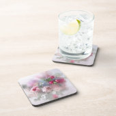 Watercolor Bloemen Rozen Boeket Elegante Sjabloon Bier Onderzetter (Rechterzijde)