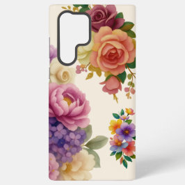 Watercolor Bloemen Samsung Galaxy Hoesje