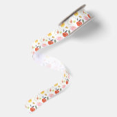 Watercolor Bloemen Satijnen Lint (Achterkant)