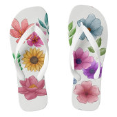 Watercolor Bloemen Slippers Teenslippers