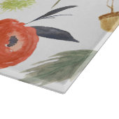 Watercolor Bloemen Snijplank (Hoek)