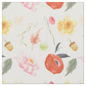 Watercolor Bloemen Stof (Close Up)