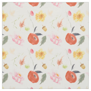 Watercolor Bloemen Stof
