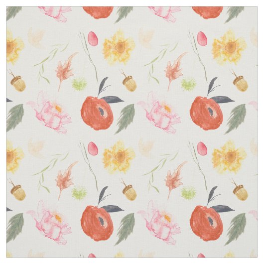 Watercolor Bloemen Stof (Swatch)