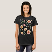 Watercolor Bloemen T-shirt (Voorkant volledig)