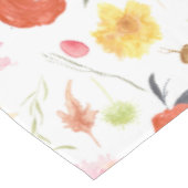 Watercolor Bloemen Tafelkleed (Gekanteld)