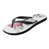 Watercolor bloemen teenslippers (Schuin)