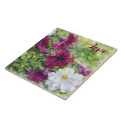 Watercolor Bloemen Tegeltje (Zijkant)