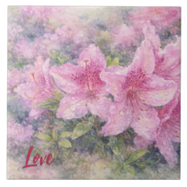 Watercolor Bloemen Tegeltje