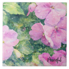 Watercolor Bloemen Tegeltje