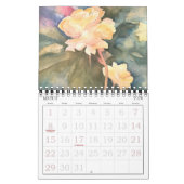 Watercolor Bloemen Twee Pagina's 12-Maanden Kalend Kalender (Mar 2026)