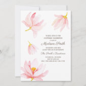 Watercolor Bloemen Verjaardagsfeest Uitnodiging (Voorkant)