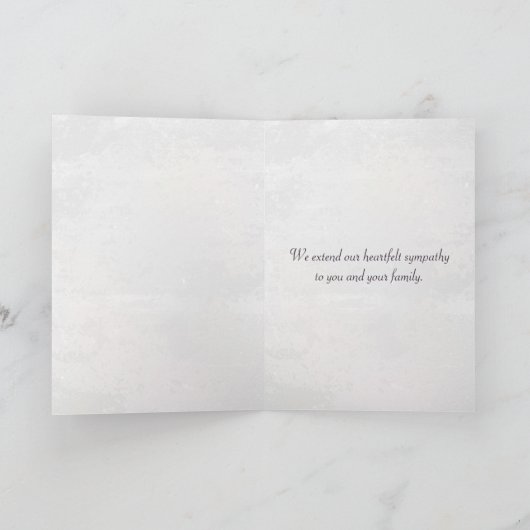 Watercolor Bloemen Voor Condoleance Kaart (Binnen)