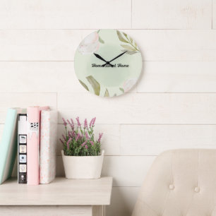 Watercolor Bloemen Wandklok