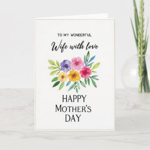 Watercolor Bloemen Welkomstkaart Kaart
