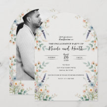 Watercolor Bloemen Wilde Bloemen Lente Verlovingsf