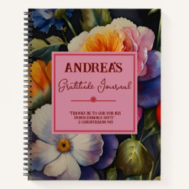 Watercolor Bloemendankbaarheidsjournaal Notitieboe Notitieboek