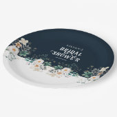 Watercolor Bloemendiepe Bruidsdouche in de Droom Papieren Bordje (Gekanteld)