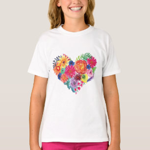 Watercolor Bloemenfeest T-shirt