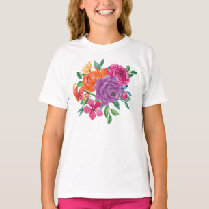 Watercolor Bloemenfeest T-shirt