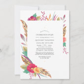 Watercolor Bloemensafari Viering van het Leven Fot Kaart (Voorkant)