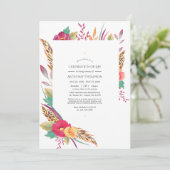 Watercolor Bloemensafari Viering van het Leven Fot Kaart (Staand voorkant)