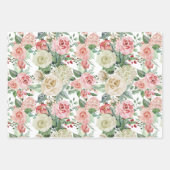 Watercolor Bloemenschildering Pioen  Vellen Inpakp (Voorkant 3)