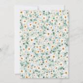 Watercolor Bloementuin | Zomeravond Feestje Kaart (Achterkant)
