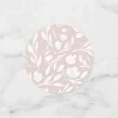 Watercolor Bloemige Ampersand Trouwtafel Confetti (Kleine voorkant)