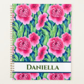 Watercolor Bloemige Gepersonaliseerde Planner (Voorkant)