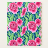 Watercolor Bloemige Gepersonaliseerde Planner (Achterkant)