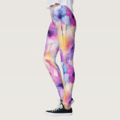 Watercolor Bloemige Pastel Leggings (Links)