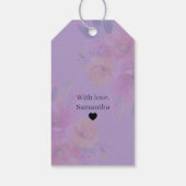 Watercolor Bloemmotief | Modern Bloemendesign Cadeaulabel (Achterkant)