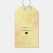 Watercolor Bloemmotief | Modern Bloemendesign Cadeaulabel (Achterkant)