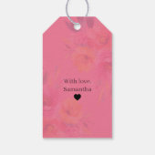 Watercolor Bloemmotief | Modern Bloemendesign Cadeaulabel (Achterkant)