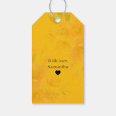 Watercolor Bloemmotief | Modern Bloemendesign Cadeaulabel (Achterkant)